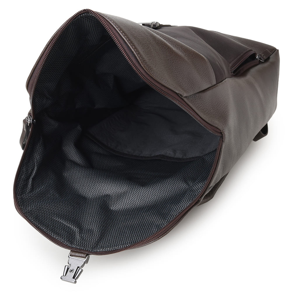 Men's Coffee Leather Backpack – CNS M107
